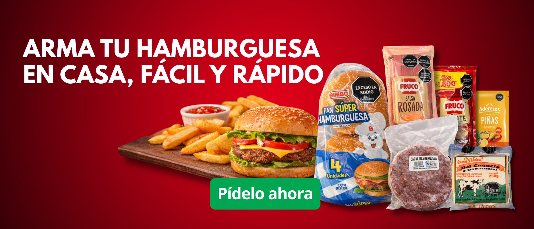 PIDE TU COMBO HAMBURGUESA
