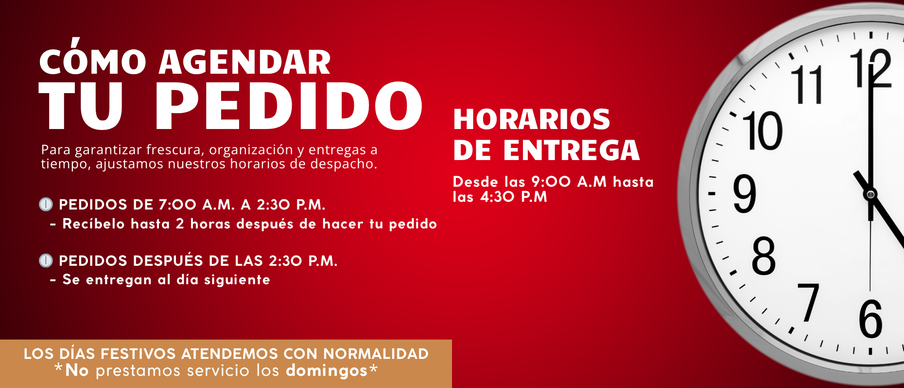 Cómo agendar tú pedido