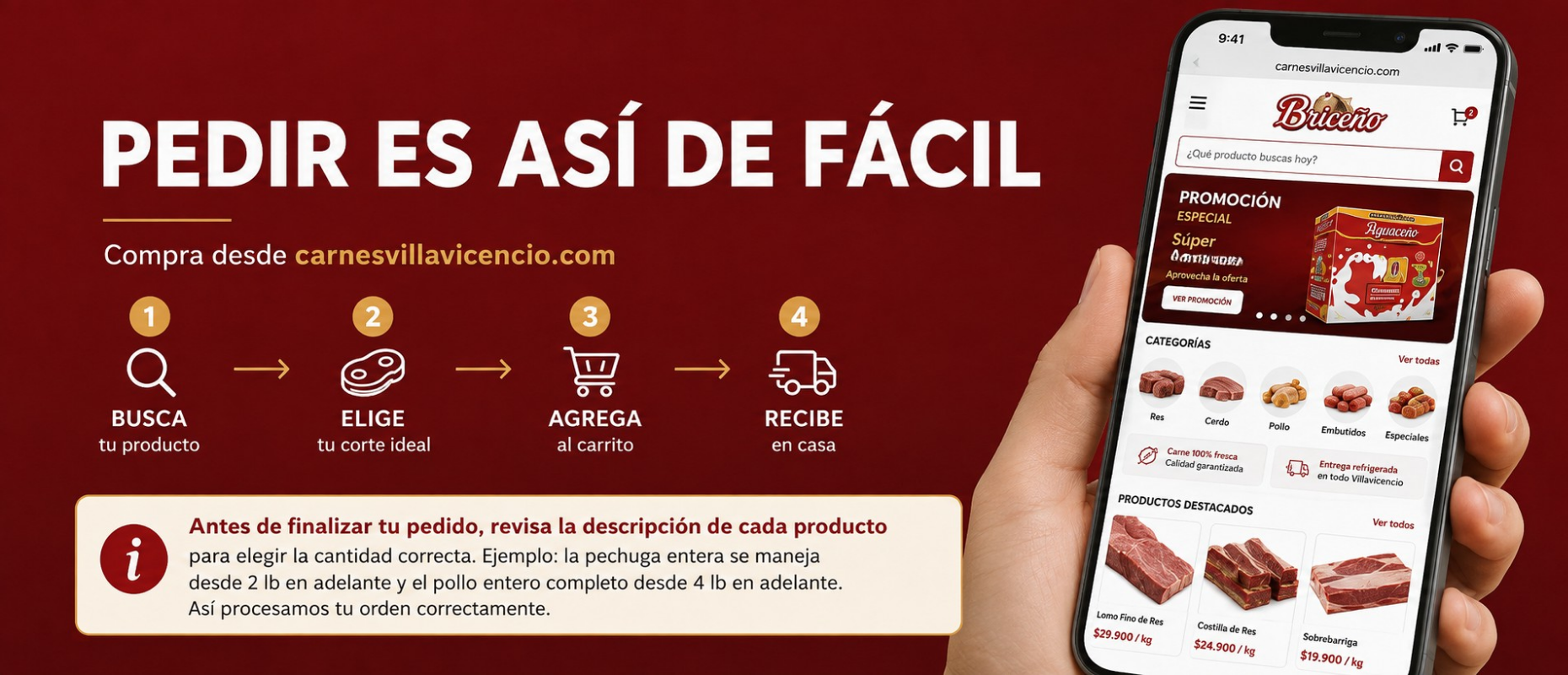 Cómo agendar tú pedido