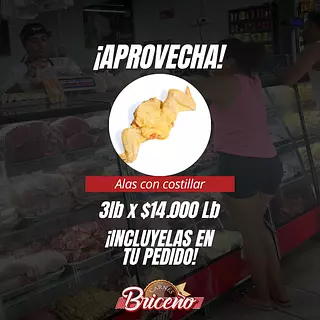 Oferta Alas Con Costillar