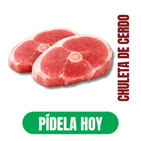 Chuleta De Cerdo Descuento Valido X 2lb