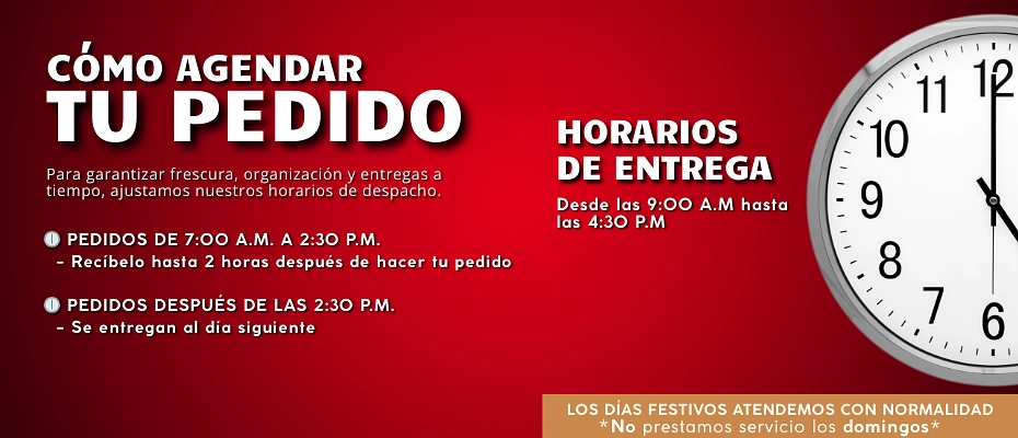 Cómo agendar tú pedido