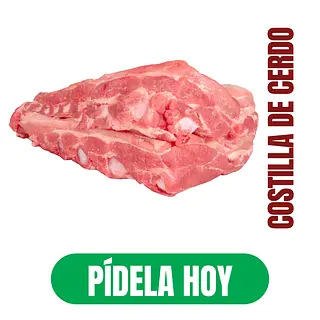 Costilla De Cerdo Descuento Valido X 2lb