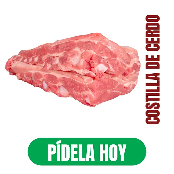 Costilla De Cerdo Descuento Valido X 2lb