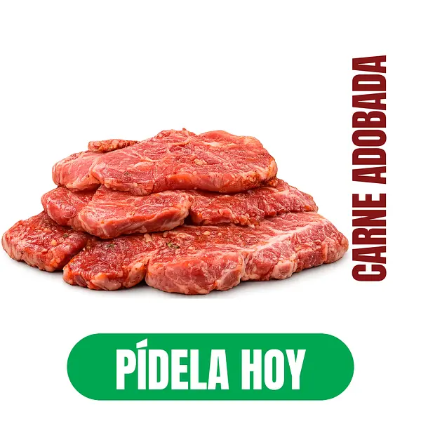 Carne Adobada Descuento Valido X 2lb