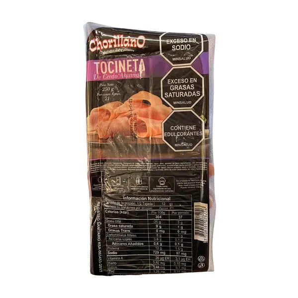 Tocineta Chorillano 21 Tajadas