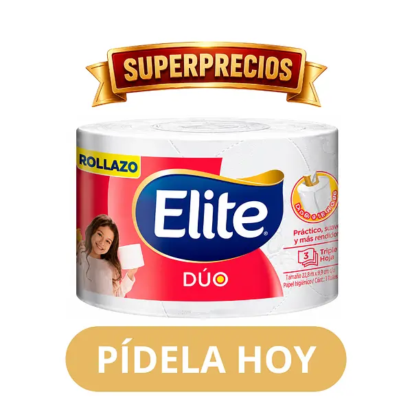 Papel Higienico Elite Ultra Rendimax Megarrollo