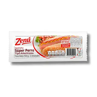 Salchicha Súper Perro Zenú 4unds