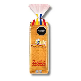 Pan Sabor Mantequilla Guadalupe 550gr