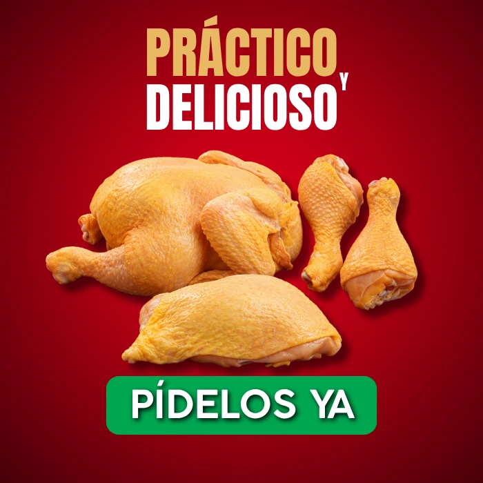 práctico delicioso pollo