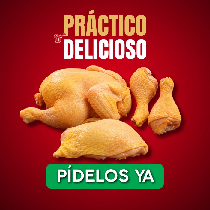 práctico delicioso pollo